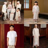 Lozy Syari - Linea Series Sarimbit (Family Set Dress, Koko, Ibu, Ayah, Anak Keluarga Koleksi Raya Lebaran 2026)