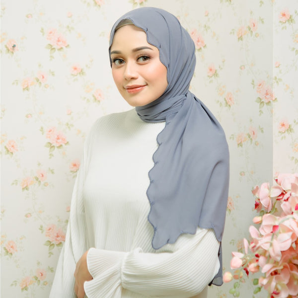 Jade Classic Shawl Smoke Grey