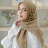 Theya Voal Square Soft Brown