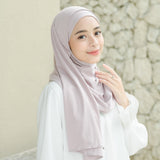 Tana Shawl (Pashmina Kaos Rayon) Soft Lilac