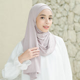 Tana Shawl (Pashmina Kaos Rayon) Soft Lilac