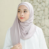 Tana Shawl (Pashmina Kaos Rayon) Soft Lilac