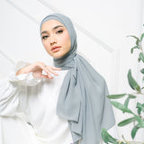 Bawal Shawl (Pashmina Ceruti Babydoll) Smoke Grey