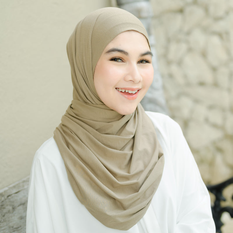 Tana Shawl (Pashmina Kaos Rayon) Taupe Grey