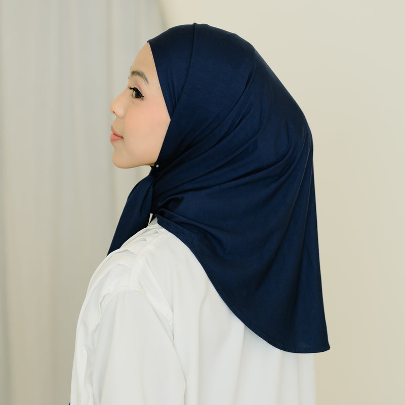 Tana Oval Shawl Navy