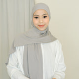 Tana Oval Shawl Grey