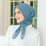 Seza Square (Hijab Paris Premium) Steel Blue