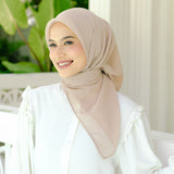 Seza Square (Hijab Paris Premium) Soft Beige