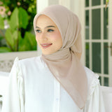 Seza Square (Hijab Paris Premium) Soft Beige
