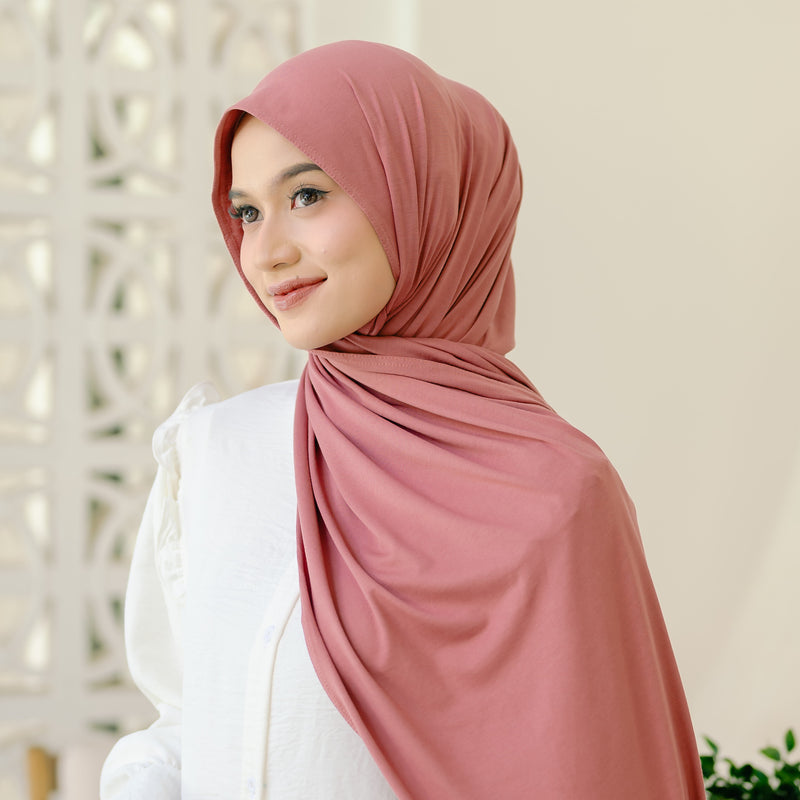 Tana Shawl (Pashmina Kaos Rayon) Mulberry