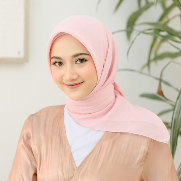 Haraa Voal Plain Baby Pink