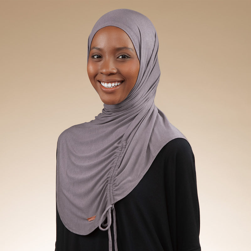Liora Instan (Hijab Instan Serut Sport Rayon) Dusty Purple