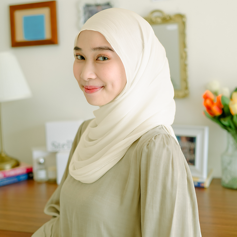 Yora Silk Shawl Vanilla