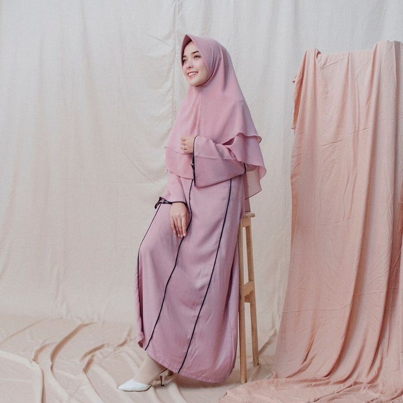 Maryam Dress (Gamis Syari Wanita) Dusty Purple