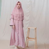 Maryam Dress (Gamis Syari Wanita) Dusty Purple