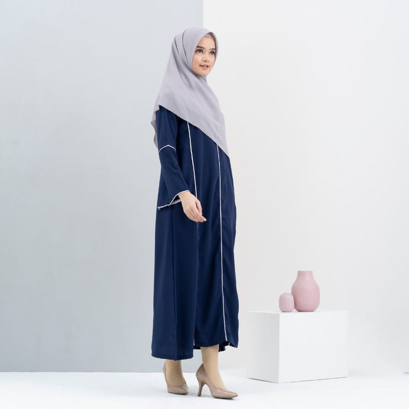 Maryam Dress (Gamis Syari Wanita) Navy