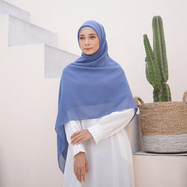 Mima Square Syari (Hijab Segiempat Syari) Denim