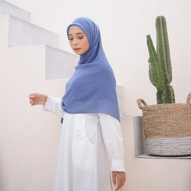 Mima Square Syari (Hijab Segiempat Syari) Denim