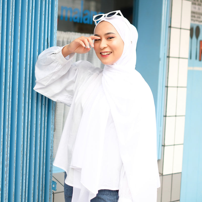 Bawal Shawl (Pashmina Ceruti Babydoll) White