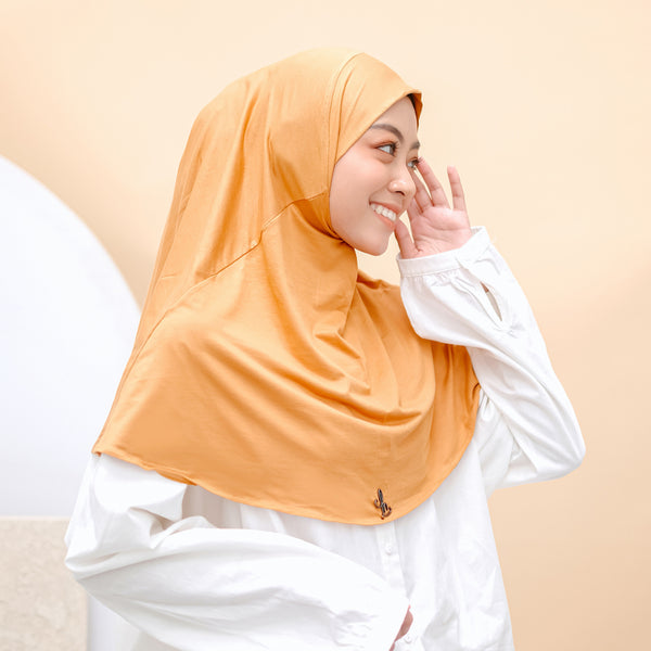 Alma Instan (Hijab Instan Rayon) Mustard