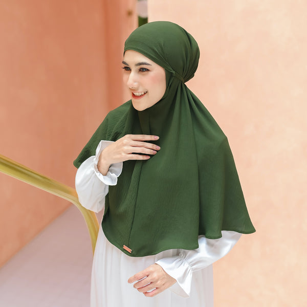Biyya Instan (Bergo Crinkle) Green Bottle