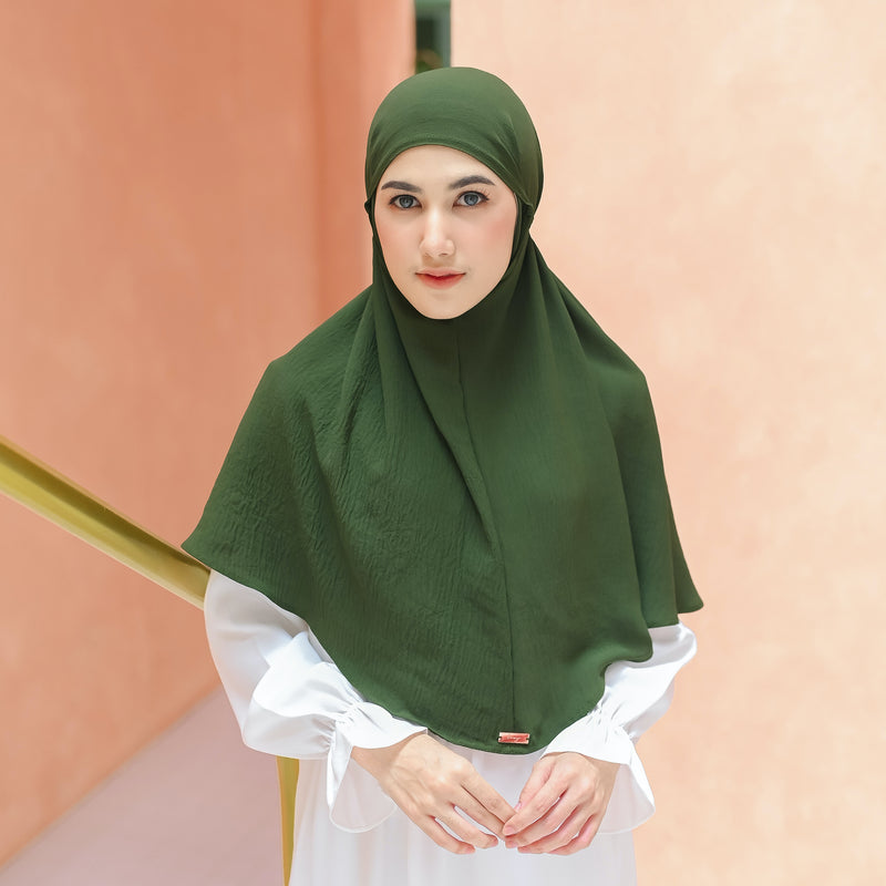 Biyya Instan (Bergo Crinkle) Green Bottle