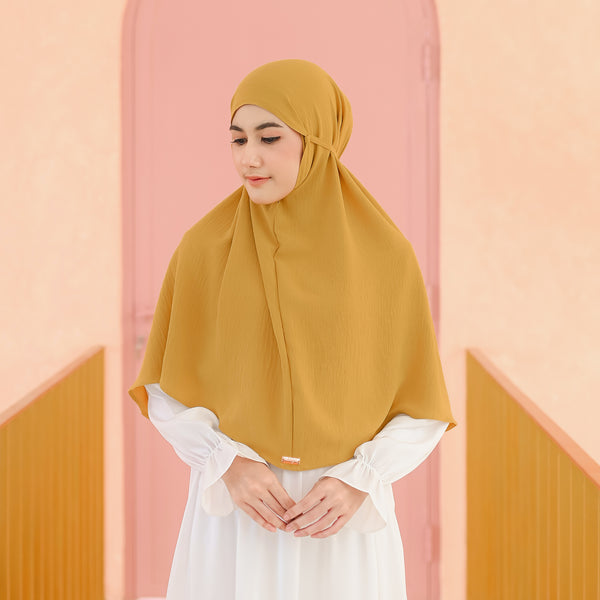 Biyya Instan (Bergo Crinkle) Mustard