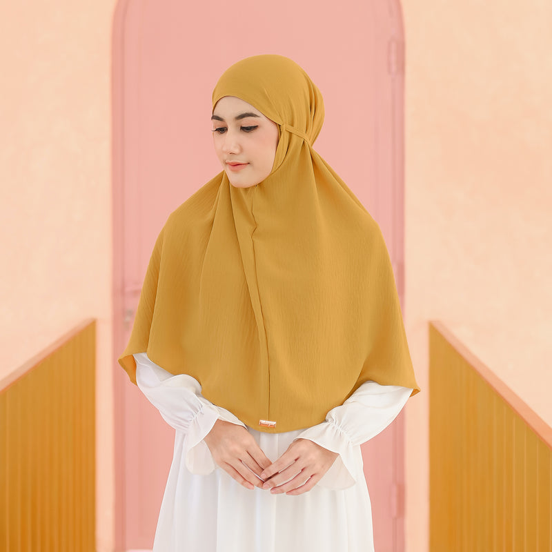 Biyya Instan (Bergo Crinkle) Mustard