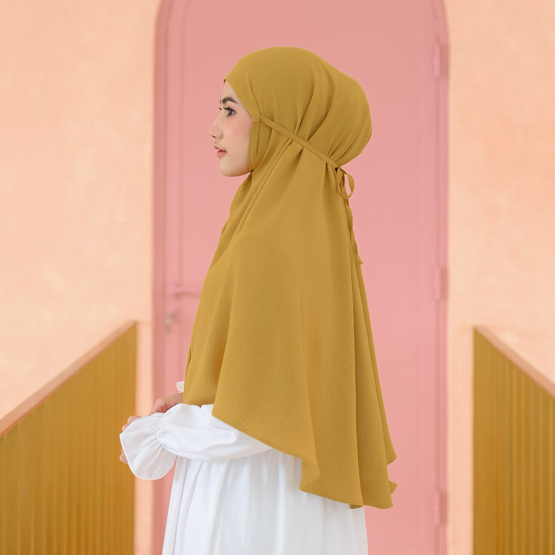 Biyya Instan (Bergo Crinkle) Mustard