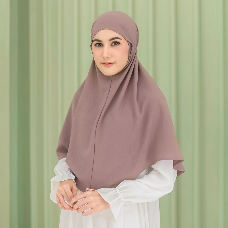 Biyya Instan (Bergo Crinkle) Soft Dusty Purple