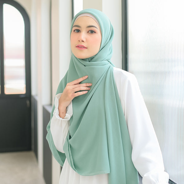 Mima Square Syari (Hijab Segiempat Syari) Green Tosca