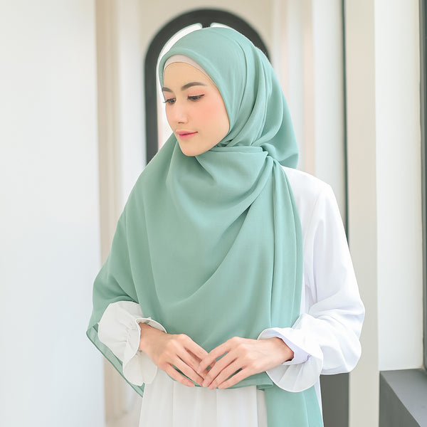 Mima Square Syari (Hijab Segiempat Syari) Green Tosca