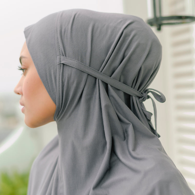 Lana Instan (Hijab Instan Rayon) Stone Grey