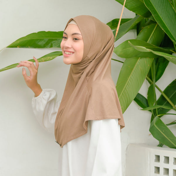 Alma Instan (Hijab Instan Rayon) Hazelnut