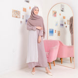 Haura Dress (Gamis Syari Wanita) Dove