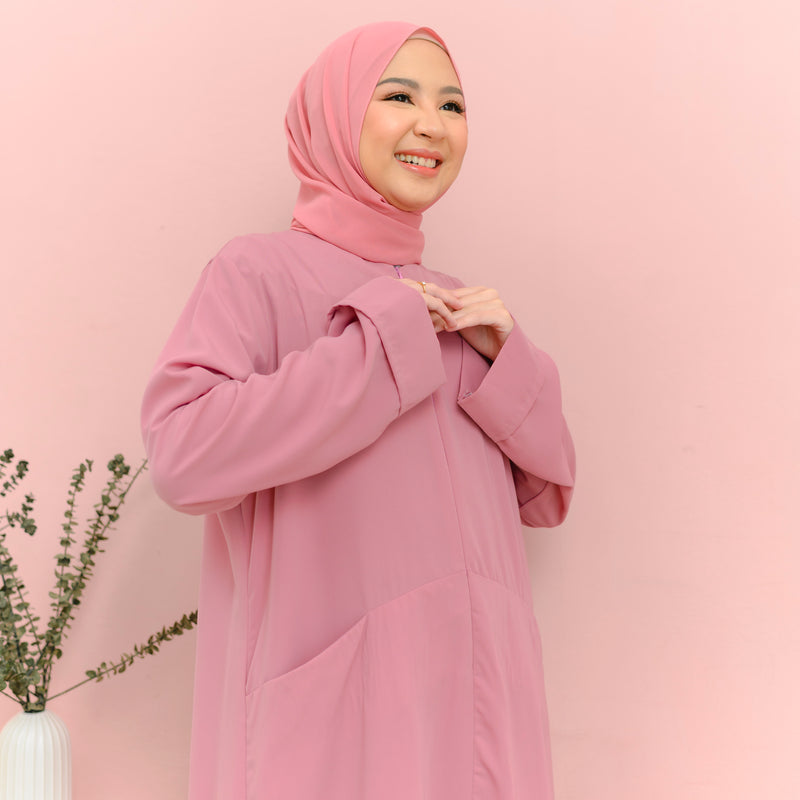 Lily Dress Dusty Pink