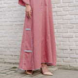 Shafiyah Dress (Gamis Syari Wanita) Dusty Pink