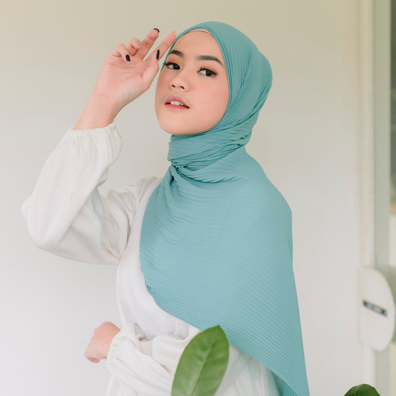 Bawal Pleats Shawl (Pashmina Plisket) Tosca