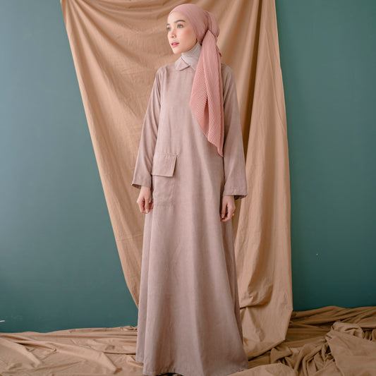 Laraya Dress (Gamis Syari Wanita) Dusty