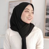 Haraa Pleats Square (Segiempat Voal Plisket) Black