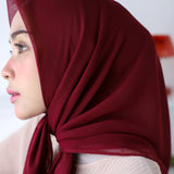 Seza Square (Hijab Paris Premium) Maroon