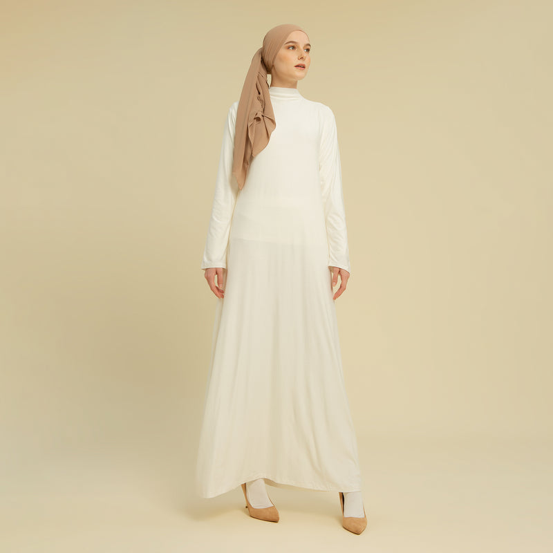 long dress putih lengan panjang Promo 25017 Long Dress Putih Lengan Panjang Korean Style Fairy Dress Kondangan Kekinian Pesta Wanita Casual Dress Simple Elegan Terbaru 2026