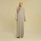 Inner Dress Lengan Panjang Grey