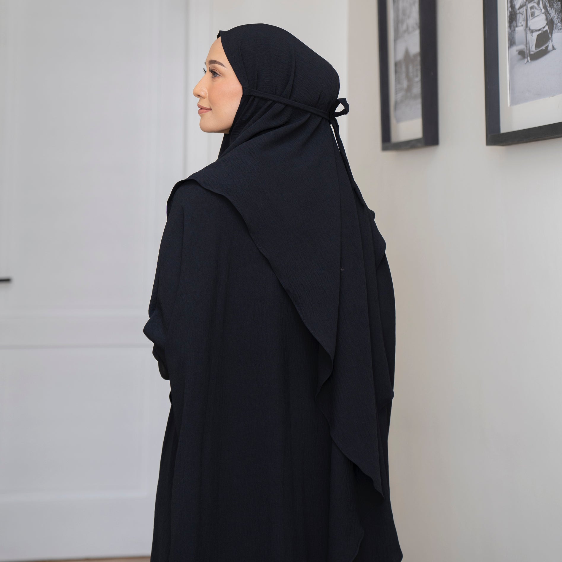 Hafsha Abaya Set Black – Lozy