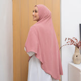 Safa Instan Syari Dark Nude Pink