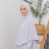 Safa Instan Syari Light Grey