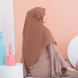 Mima Square Syari (Hijab Segiempat Syari) Brownie