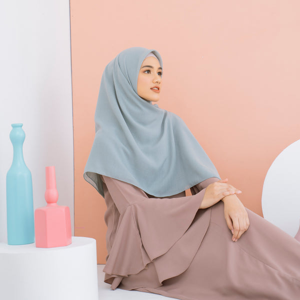 Mima Square Syari (Hijab Segiempat Syari) Sage