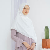 Mima Square Syari (Hijab Segiempat Syari) Broken White