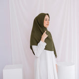 Mima Square Syari (Hijab Segiempat Syari) Dark Green